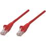 Cablu Intellinet Patchcord UTP, Cat.5e, RJ-45/RJ-45, 3.0m, rosu