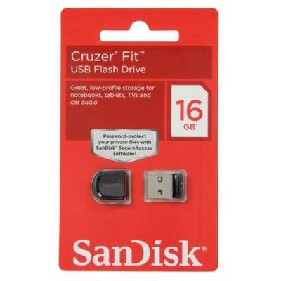 Memorie USB SanDisk Cruzer Fit 16GB USB 2.0 negru