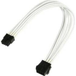 Cablu Nanoxia Cablu adaptor prelungitor PCIE 8 pini, 30 cm, alb