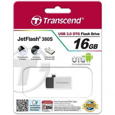 Memorie USB Transcend Jetflash 380 16GB Silver