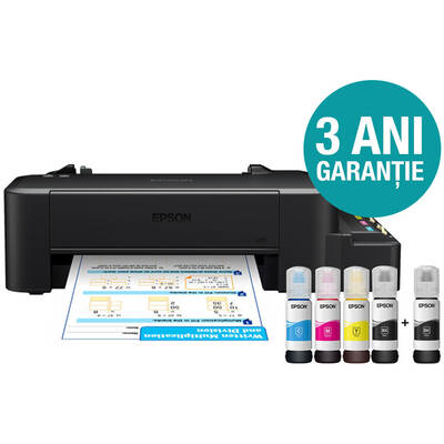 Imprimanta Epson L120, Inkjet, CISS, Color, Format A4