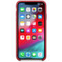 Apple Protectie pentru spate, material piele, pentru iPhone Xs, culoare Red