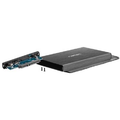 Rack HDD/SSD enclosure Natec Rhino for 2.5'' SATA - USB2, Aluminum