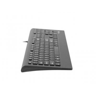Tastatura Natec Mulitmedia Keyboard BARRACUDA Slim USB, US layout, Black