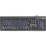 Tastatura Natec Keyboard Backlight Jellyfish, USB, US layout, black