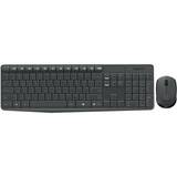 Logitech tastatură + mouse wireless MK235, gri, RUS