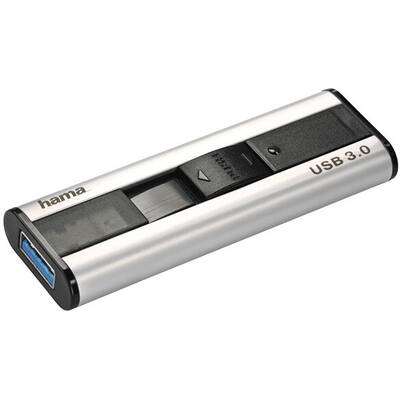 Memorie USB HAMA Pro+ FlashPen 181032, 128GB, USB 3.0, argintiu