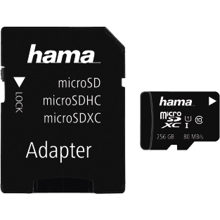 Card de Memorie Hama Card microSDXC256GBc10UHS-I+ad, 124171
