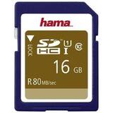Hama Card SDHC 16GB C10 80MB/s, 124134