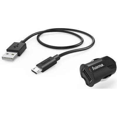 Hama Kit inc.auto mic-USB,2.4A,ngr, 178380