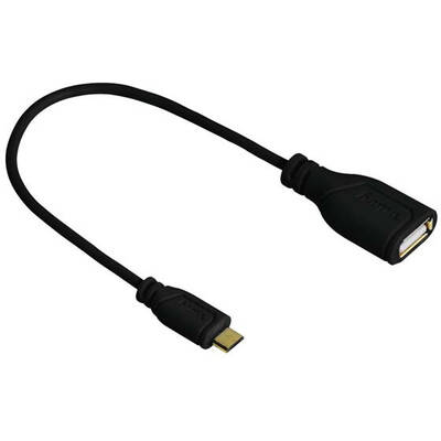 Adaptor Hama Cablu adaptor micro-USB 0.15m, 135704
