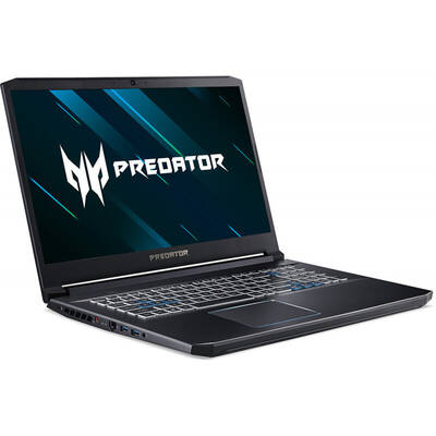 Laptop Acer Gaming 17.3" Predator Helios 300 PH317-53, FHD IPS, Procesor Intel Core i7-9750H (12M Cache, up to 4.50 GHz), 16GB DDR4, 1TB 7200 RPM + 512GB SSD, GeForce RTX 2060 6GB, Win 10 Home, Black
