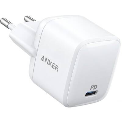 Incarcator retea Anker PowerPort Atom PD 1 30W USB-C Power Delivery, Alb