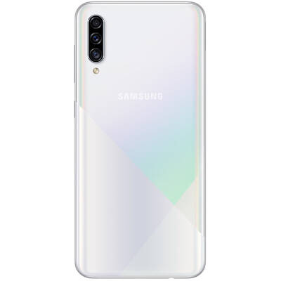 Smartphone Samsung Galaxy A30S (2019), sAMOLED, Infinity-V, Octa Core, 64GB, 4GB RAM, Dual SIM, 4G, 4-Camere, Baterie 4000 mAh, Fast Charge, White