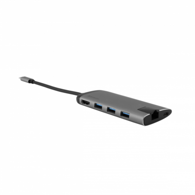 Hub USB VERBATIM USB-C 3.1 6-Port portable Grey