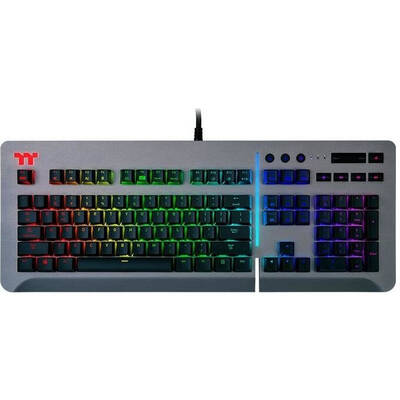 Tastatura Thermaltake Gaming Tt eSPORTS Level 20 RGB titanium Cherry MX Speed Silver Mecanica