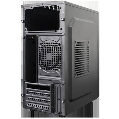 Carcasa PC RPC M0000CA, fara sursa, Mini Tower ATX, negru