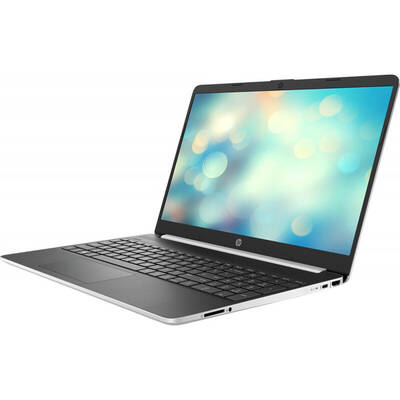 Laptop HP 15.6" 15s-fq1001nq, HD, Procesor Intel Core i3-1005G1 (4M Cache, up to 3.40 GHz), 4GB DDR4, 256GB SSD, GMA UHD, FreeDos, Silver