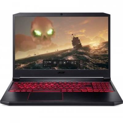 Laptop Acer Gaming 15.6'' Nitro 7 AN715-51, FHD 144Hz, Procesor Intel Core i7-9750H (12M Cache, up to 4.50 GHz), 8GB DDR4, 256GB SSD, GeForce GTX 1650 4GB, Linux, Black