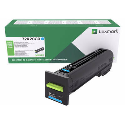 Toner imprimanta Lexmark 72K20C0 Cyan