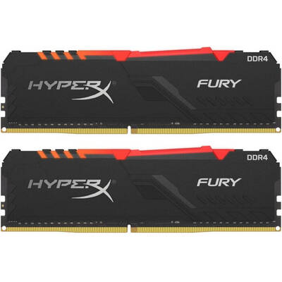 Memorie RAM HyperX Fury RGB 16GB DDR4 3466MHz CL16 Dual Channel Kit