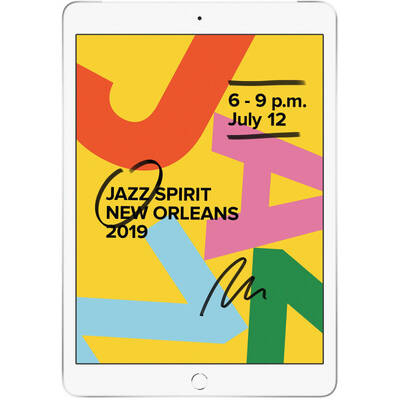 Tableta Apple iPad (7th Generation 2019) 10.2 inch 32GB Wi-Fi + Cellular Silver