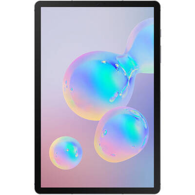 Tableta Samsung SM-T865 Galaxy Tab S6 (2019), 10.5 inch Multi-touch, Snapdragon 855 Octa Core 2.8GHz, 6GB RAM, 128GB, Wi-Fi, Bluetooth, 4G, GPS, Android 9.0, Mountain Grey