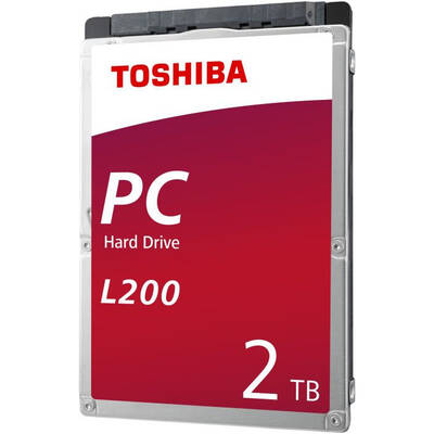 Hard Disk Laptop Toshiba L200, 2TB, SATA-III, 5400 RPM, cache 128MB, 9.5 mm