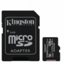 Card de Memorie Kingston Micro SDXC Canvas Select Plus 100R, 128GB, Clasa 10, UHS-I + Adaptor