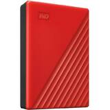 Hard Disk Extern WD My Passport 4TB USB 3.0 Red