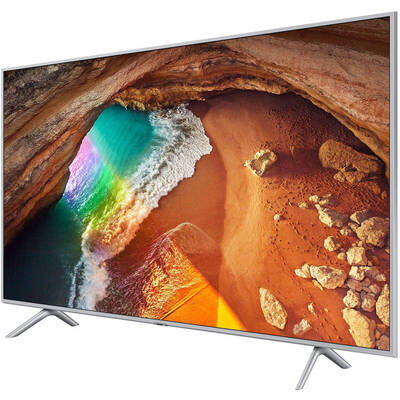 Televizor Samsung Smart TV QLED 65Q65RA Seria Q65RA 163cm argintiu-gri 4K UHD HDR