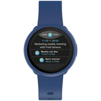 Smartwatch Mykronoz ZeRound 3 Lite, albastru inchis, curea silicon albastru inchis