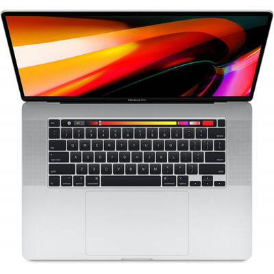 Laptop Apple 16'' MacBook Pro 16 Retina with Touch Bar, Coffee Lake 6-core i7 2.6GHz, 16GB DDR4, 512GB SSD, Radeon Pro 5300M 4GB, Mac OS Catalina, Silver, INT keyboard