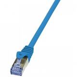 Accesoriu Retea LOGILINK - Patch Cablu Cat.6A 10G S/FTP PIMF PrimeLine 0,50m albastru