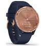 Smartwatch Garmin Vivomove 3S Sport, auriu-deschis, curea silicon bluemarin