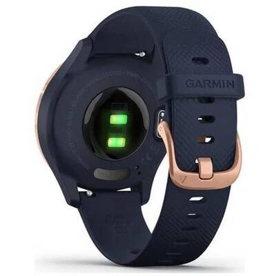 Smartwatch Garmin Vivomove 3S Sport, auriu-deschis, curea silicon bluemarin