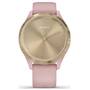 Smartwatch Garmin Vivomove 3S Sport, auriu-deschis, curea silicon roz