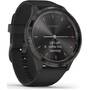 Smartwatch Garmin Vivomove 3 Sport, negru, curea silicon negru