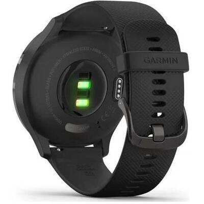 Smartwatch Garmin Vivomove 3 Sport, negru, curea silicon negru