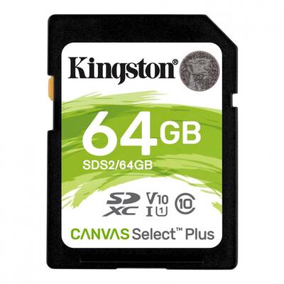 Card de Memorie Kingston SDXC Canvas Select Plus Class 10 UHS-I 64GB