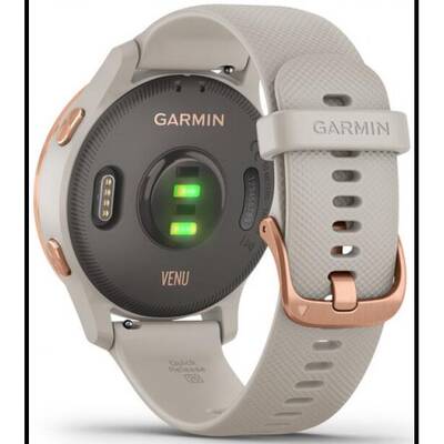 Smartwatch Garmin Venu roz-auriu, curea silicon light sand