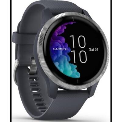 Smartwatch Garmin Venu negru, curea silicon negru