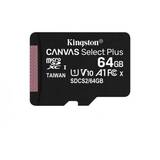 Card de Memorie Kingston Micro SDXC Canvas Select Plus 100R, 64GB, Clasa 10, UHS-I