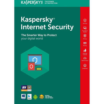 Software Securitate Kaspersky Internet Security Multi Device, 3 Dispozitive, 1 An, Licenta de reinnoire, Retail