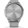 Smartwatch Garmin Vivomove 3 Sport, argintiu, curea silicon gri