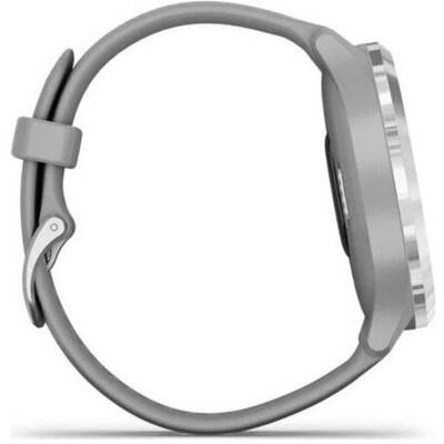 Smartwatch Garmin Vivomove 3 Sport, argintiu, curea silicon gri