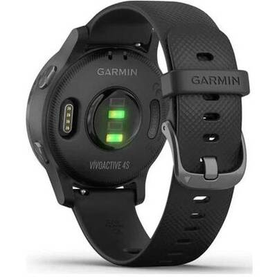 Smartwatch Garmin Vivoactive 4S, negru, curea silicon negru, GPS + HR