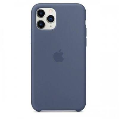 Capac protectie spate Apple Silicone Case pentru iPhone 11 Pro, Alaskan Blue