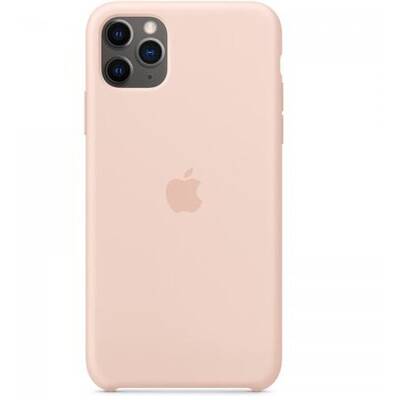 Apple Protectie pentru spate, material silicon, pentru iPhone 11 Pro Max, culoare Pink Sand