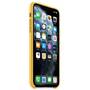 Apple Protectie pentru spate, material piele, pentru iPhone 11 Pro Max, culoare Meyer Lemon